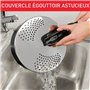 Tefal Ingenio Couvercle égouttoir acier inoxydable, Rangement facile, Multidiamètre, Compatible Ingenio, Compatible lave-vaissel