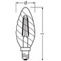 OSRAM Lampe LED dimmable Superstar avec un rendu des couleurs particulièrement élevé (CRI90), E14-base, Aspect filament ,Blanc f