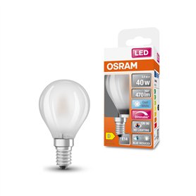 OSRAM Lampe LED dimmable Superstar avec un rendu des couleurs particulièrement élevé (CRI90), E14-base, verre dépoli ,Blanc froi