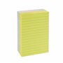 Amazon Basics Carrée blocs de feuillets autocollants lignés, Lot de 5, Couleurs assorties, 102 x 152 mm
