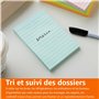 Amazon Basics Carrée blocs de feuillets autocollants lignés, Lot de 5, Couleurs assorties, 102 x 152 mm