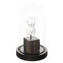 Atmosphera - Cloche Subli - résine et Verre - Noir et Blanc - H21 cm
