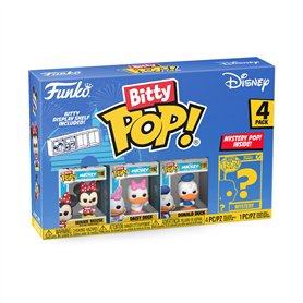 Funko Bitty Pop! Disney - Minnie Mouse (Red Dress), Daisy Duck, Donald Duck et Une Mini-Figurine Mystère en Surprise - 2.2 Cm Co