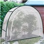IDMarket - Serre d'hivernage Demi Lune 200 x 80 x 170 cm Balcon et terrasse