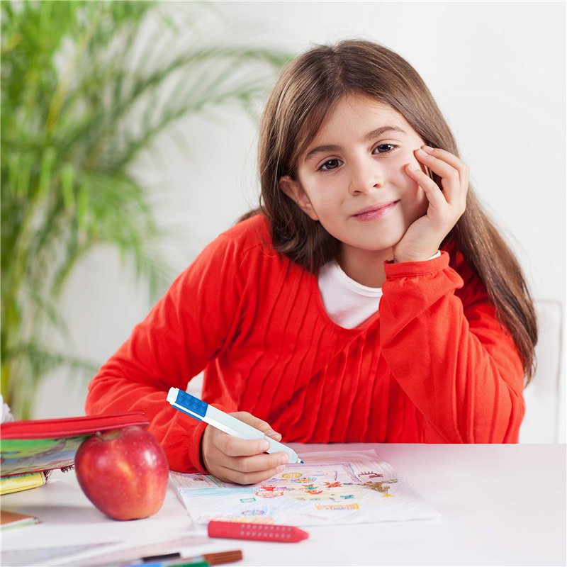 Image secondaire de LEGO Iconic Papeterie : Ensemble de 10 Marqueurs - Créatifs Stylos à Gel à Séchage Rapide avec Plaques LEGO - Set de 10 Couleurs