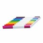 LEGO Iconic Papeterie : Ensemble de 10 Marqueurs - Créatifs Stylos à Gel à Séchage Rapide avec Plaques LEGO - Set de 10 Couleurs