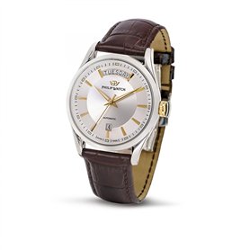Philip Watch Sunray Montre Homme, Automatique,Analogique - 49,2x39 mm
