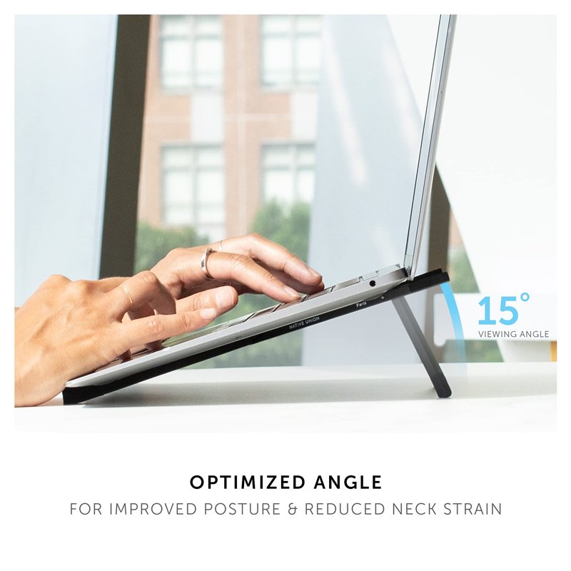 Image secondaire de Native Union Fold Laptop Stand – Support Pliant Portable Ultra-Mince pour Ordinateur Portable – Angle de Vue Ergonomique – pour 