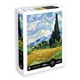 SentoSphère - Puzzle 1000 pièces Adultes - Champ de blé avec cyprès - Vincent Van Gogh
