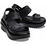 Crocs Classic Mega Crush Sandales Noires pour Femme, Noir, 7 UK