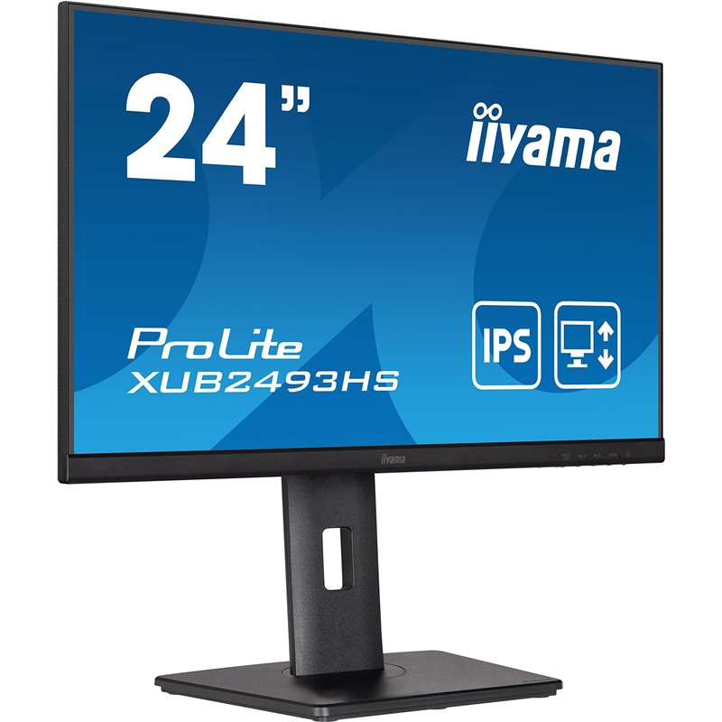 Ecran PC - IIYAMA ProLite XUB2493HS-B5 - 24 FHD - Dalle IPS - 4 ms - 75Hz - HDMI / DisplayPort - Pied réglable en hauteur