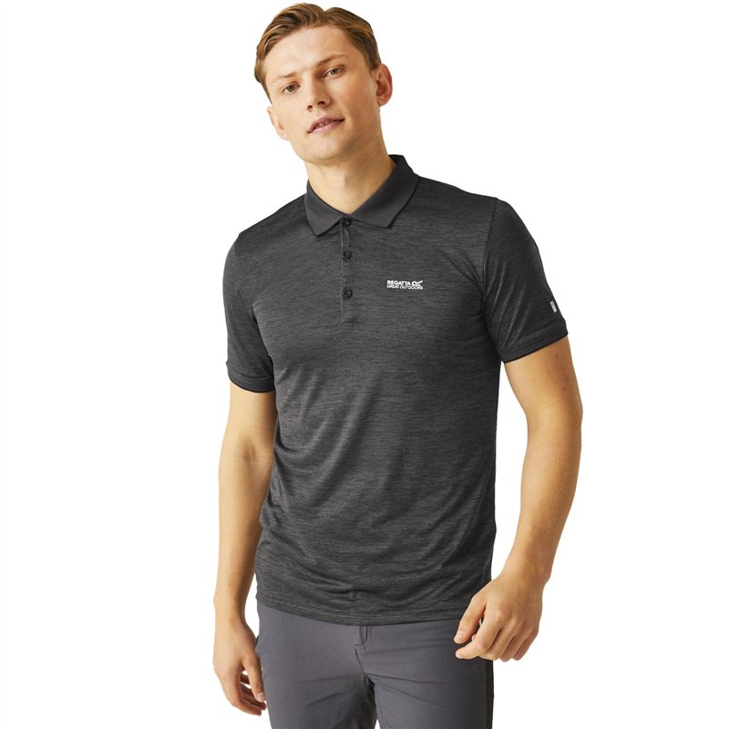 Regatta Polo en Jersey Remex II pour Homme, Cendre, XL