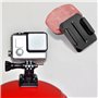 20 Sets Coussinets Adhésifs Compatible avec Gopro, Fixation de Casque en Adhésif, Support Adhésif Incurvé et Plat, Autocollant d