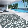IDMarket - Tapis extérieur MASINKA Gris et Blanc 180 x 280 CM