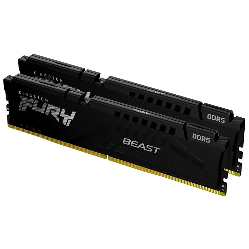 Kingston FURY Beast Black EXPO DDR5 64GB (2x32GB) 6000MT/s CL36 DIMM Desktop Gaming Memory Kit of 2 - KF560C36BBEK2-64