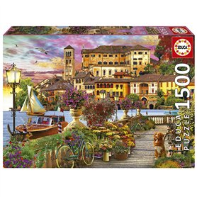Educa - Puzzle de 1500 pièces pour Adultes | Prommenade Italienne. Mesure : 85 x 60 cm. terminé. +14 Ans (19562)