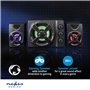 NEDIS Haut Parleur de Jeux | Canaux de Haut-Parleur: 2.1 | Alimenté par Port USB | 3.5 mm Mâle | 33 W | LED | Contrôle du Vol