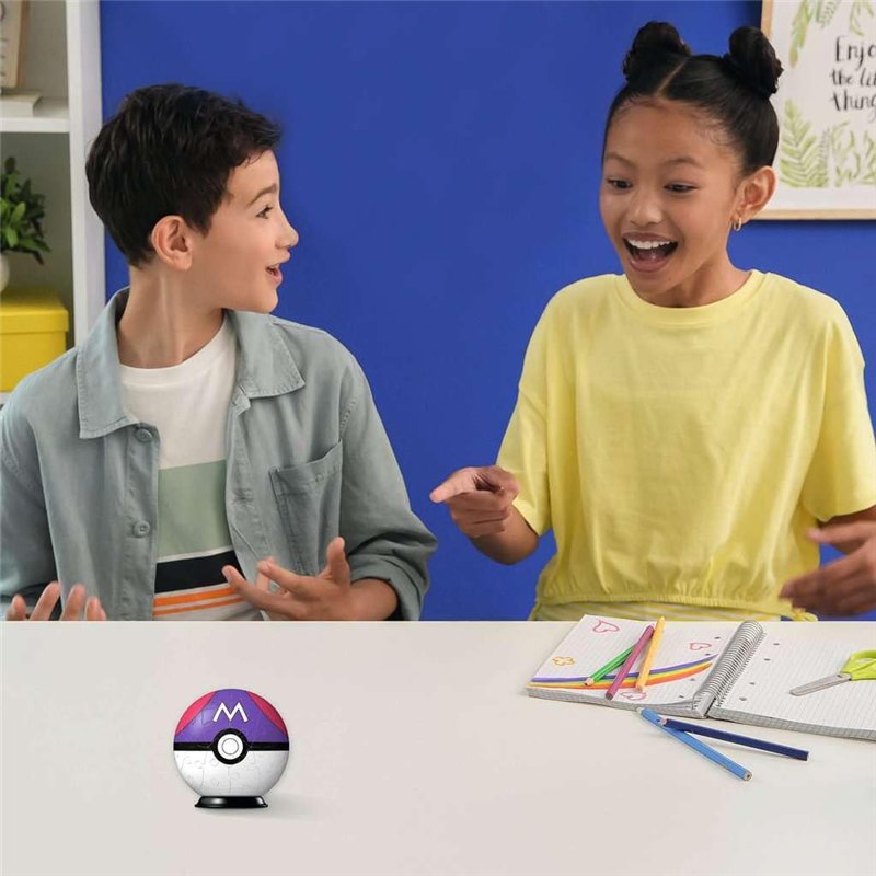 Image secondaire de Ravensburger - Puzzle 3D Ball - Master Ball Pokémon - A partir de 6 Ans - 54 pièces numérotées à Assembler sans Colle - A Collec