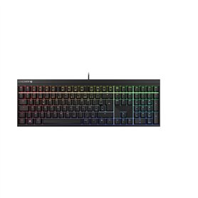 CHERRY MX 2.0S Clavier Gaming filaire avec éclairage RVB, disposition française (AZERTY), MX RED Switches, Noir