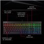 CHERRY MX 2.0S Clavier Gaming filaire avec éclairage RVB, disposition française (AZERTY), MX RED Switches, Noir