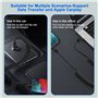 KETAKY Plus Lot de 2 Câble Lightning Spiralé, certifiés Ap-ple Carplay et MFi, chargeur Câble iPhone rétractable avec transmissi
