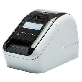 Brother QL-820NWBc Imprimante d'étiquettes Professionnelle avec Connexion réseau, Bluetooth, Impression Rouge-Noir