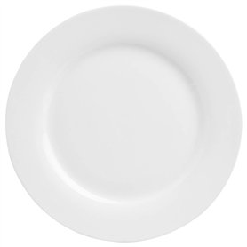 Lot De 6 Assiettes à Dessert Rondes - D 20 Cm - Blanc
