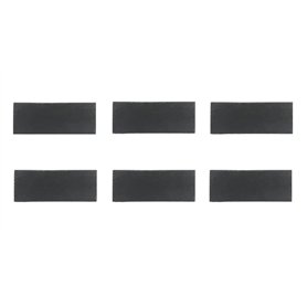 Secret de gourmet SG Lot De 6 Assiettes En Ardoise - L 30 X L 11 Cm - Noir
