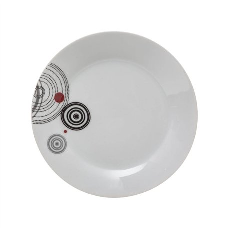 Secret de gourmet - Lot de 6 Assiettes à Dessert - Instant - D 19 Cm - Céramique - Simples - Ronde - Elegant - Réutilisable - Dî