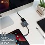 Adaptateur XtremeMac USB-C vers HDMI & VGA, double affichage, 4K Ultra HD (HDMI) et Full HD (VGA), MacBook Pro/Air M1, iPad Pro/