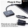 Adaptateur XtremeMac USB-C vers HDMI & VGA, double affichage, 4K Ultra HD (HDMI) et Full HD (VGA), MacBook Pro/Air M1, iPad Pro/
