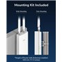 Cudy Outdoor AC1200 Point D'accès Gigabit, Extension WiFi Extérieure, Étanche IP65, Beamforming, MU-MIMO, Prise en Charge du Mai