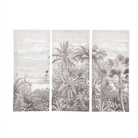 Atmosphera - Toile imprimée Bota - bois - noir et blanc - 67-5x50 cm