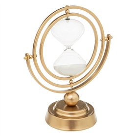Atmosphera - Sablier déco Bota - métal et Verre - doré - H23 cm
