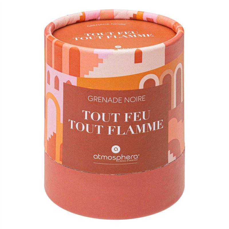 Atmosphera - Bougie parfumée Jomy - grenade noire - 200g