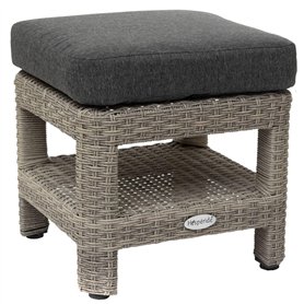 Hespéride - Pouf de Jardin carré Polynésia Havane