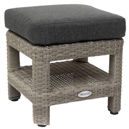 Hespéride - Pouf de Jardin carré Polynésia Havane
