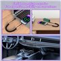 Câble Lightning enroulé Compatible Apple Carplay [Certifié Apple MFi] Chargeur iPhone rétractable avec synchronisation de donnée