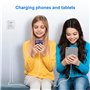 Chargeur Rapide iPhone 【Certifié MFi Apple】 Chargeur USB et 2 Câble Lightning de 2 m Adaptateur Secteur USB Universel Mural Char