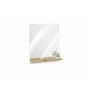 FMD Möbel BELM 7 Miroir de Garde-Robe rectangulaire avec étagère en Bois Blanc Brillant