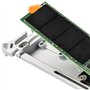 Cooler Master Oracle AIR - Boîtier SSD NVME M.2, Coque en Aluminium Double Couche, Jusqu'à 1000MB/s, Large Radiateur, sans Outil