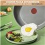 TEFAL Ingenio Renew Poêle 26 cm, Revêtement céramique antiadhésif, Recyclée, Cuisson saine, Thermo-Signal ™, Cuisson sûre, Fabri