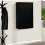 IDMarket - Armoire murale ESTER 2 portes métal noir design industriel