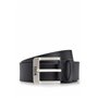 BOSS Hommes Jemio Sz40 Ceinture en cuir de buffle avec boucle logo et garniture argentée
