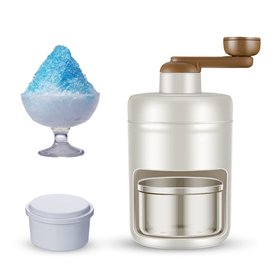 Zueyen Manuel Broyeur à Glace - Broyeur Rotatif - Cocktails Slush Machine Ice Cube Crusher - avec bacs à glaçons - pour Bar Cuis