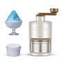 Zueyen Manuel Broyeur à Glace - Broyeur Rotatif - Cocktails Slush Machine Ice Cube Crusher - avec bacs à glaçons - pour Bar Cuis