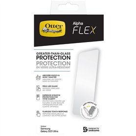 Protecteur d'écran OtterBox Alpha Flex pour Samsung Galaxy S23 Ultra, Protection ultra solide contre les fissures et les éclats,