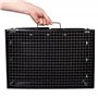 Barbecue portable rectangulaire pliable noir 50x30x23 cm Aktive