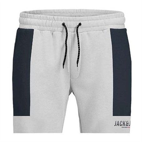 Jack & Jones Short de Sport pour Homme JPSTDAN BLOKING 12228098 Blanc, Taille XL
