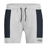 Jack & Jones Short de Sport pour Homme JPSTDAN BLOKING 12228098 Blanc, Taille XL